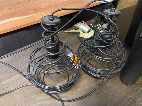 Hanglamp coil mat zwart 25cm, Huis en Inrichting, Lampen | Hanglampen, Nieuw, Minder dan 50 cm, Metaal, Ophalen