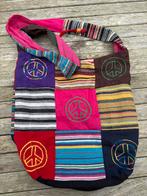 Vrolijke Stoffen Tas met Peace Tekens, Ophalen, Zo goed als nieuw, Overige kleuren, Shopper