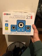 Hoogwaardig EBOX Multimediasysteem – incl. subwoofer, Computers en Software, Pc speakers, Verzenden