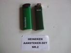 Heineken aansteker set (nr.2) 2 stuks, Verzamelen, Ophalen of Verzenden, Nieuw, Overige typen, Heineken