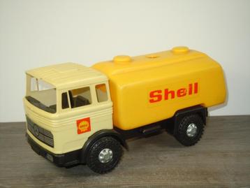 Mercedes Shell Truck - Wader Germany - Plastic - Lengte 26cm beschikbaar voor biedingen