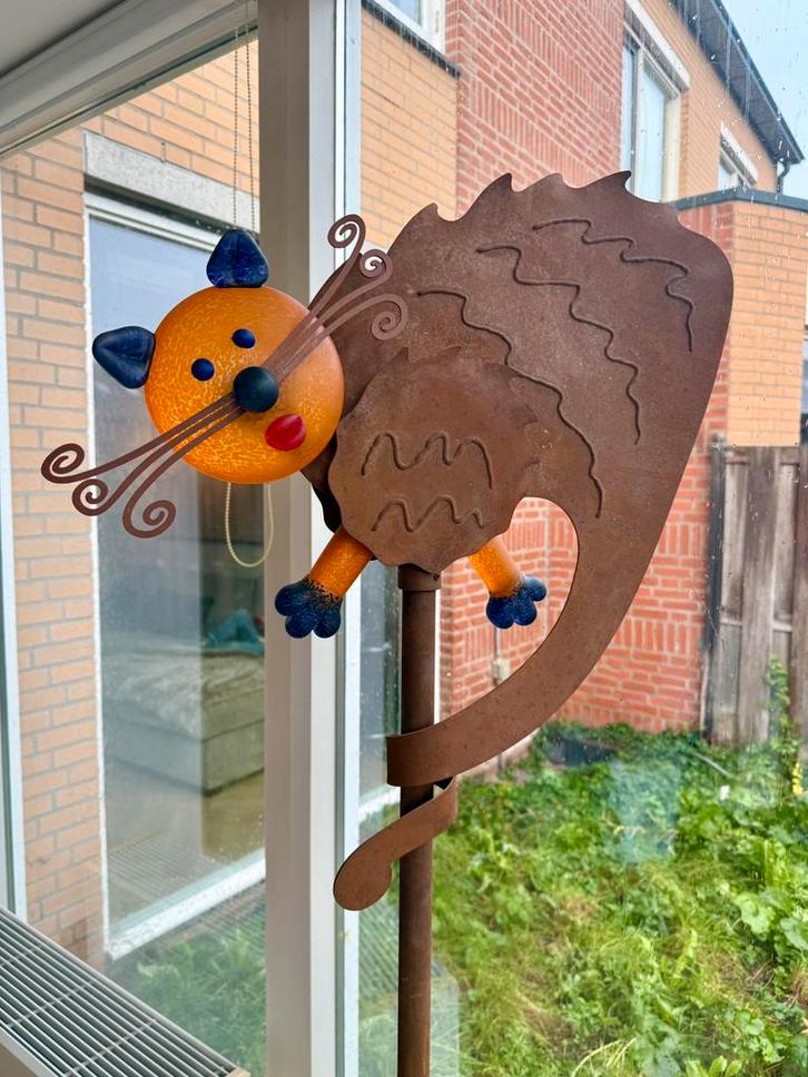 Borowski Gallery – Twisty (oranje) windgong, Antiek en Kunst, Kunst | Designobjecten, Ophalen