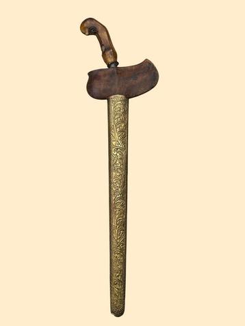 Indonesische Kris | golvend lemmet/gegraveerde schede/50 cm beschikbaar voor biedingen