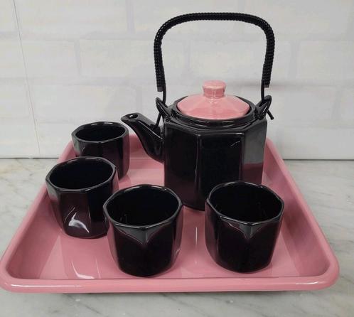 Vintage theeservies inclusief doos., Huis en Inrichting, Keuken | Servies, Zo goed als nieuw, Overige typen, Overige stijlen, Keramiek