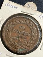 Monaco decime 1838, Postzegels en Munten, Munten | Europa | Niet-Euromunten, Ophalen of Verzenden, Overige landen, Losse munt
