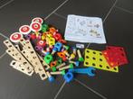 Baufix houten constructie set 4 70delig, met 4 voorbeelden., Kinderen en Baby's, Speelgoed | Houten speelgoed, Ophalen of Verzenden