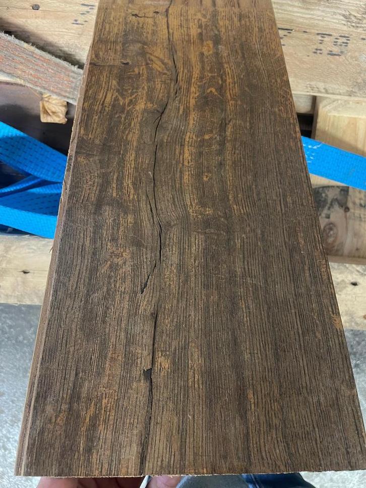Eikenhouten timmerplanken/ meubelhout. Grote partij., Doe-het-zelf en Verbouw, Hout en Planken, Zo goed als nieuw, Plank, Eiken