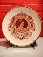 Wandbord koningin Wilhelmina  1898-1938, Ophalen of Verzenden, Gebruikt, Nederland