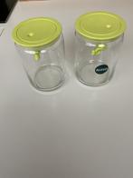 Alessi 2x glazen voorraad pot in nieuwstaat samen voor €25;, Huis en Inrichting, Keuken | Keukenbenodigdheden, Ophalen, Zo goed als nieuw