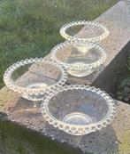 vintage Imperial Glass Candlewick schalen., Huis en Inrichting, Schaal, Rond, Ophalen of Verzenden, Glas