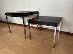 salontafel miniset bijzettafel set 50x50xH47 en 45x45xH37, Huis en Inrichting, Tafels | Salontafels, Minder dan 50 cm, Gebruikt