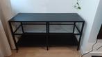 VITTSJÖ TV-meubel IKEA zwart/glas, Huis en Inrichting, Ophalen, 50 tot 100 cm, Zo goed als nieuw, Glas