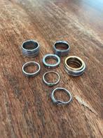 Ringen, zilver en staal (o.a Xen en Ixxxi), Sieraden, Tassen en Uiterlijk, 18 tot 19, Gebruikt, Ophalen of Verzenden, Dame