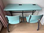 Vintage schoolbankje / bureau, Huis en Inrichting, Bureaus, Ophalen, Gebruikt, Bureau