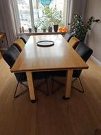 6 prachtige eetkamerstoelen, Huis en Inrichting, Stoelen, Ophalen, Zwart, Zo goed als nieuw, Metaal