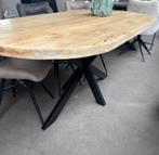 Magazijn leegverkoop eettafel deens ovaal mangohout matrix, Huis en Inrichting, Woonaccessoires | Overige, Nieuw, Ophalen of Verzenden