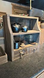 Driftwood keukenkastje grutters kastje met lades, Ophalen