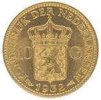 Nederland 10 Gulden 1932 Wilhelmina, Postzegels en Munten, Goud, Ophalen of Verzenden