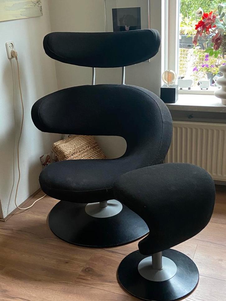 STOKKE/VARIER  Peel fauteuil +, Huis en Inrichting, Fauteuils, Gebruikt, Stof, Ophalen