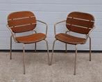 17 x Scab Sisi Mahonie hout terrasstoelen terras stoelen, Huis en Inrichting, Stoelen, Bruin, Ophalen of Verzenden, Zo goed als nieuw