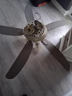 Plafond ventilator met 3 lampen, Ophalen of Verzenden, Gebruikt, Plafondventilator
