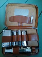 Two-Tix Vintage toilettas Grooming-kit voor mannen. Ongebrui, Gebruikt, Bruin, Ophalen of Verzenden, Met spiegeltje(s)
