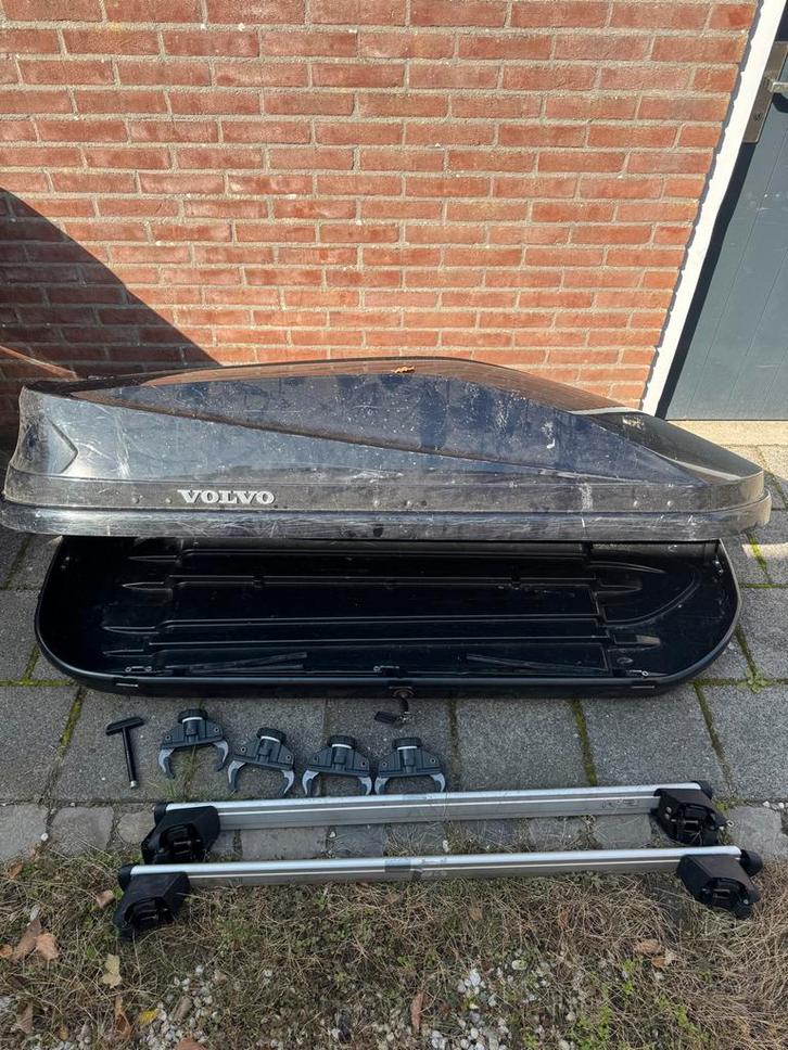 Volvo Dakkoffer + Dakdragers - Complete Set, Auto diversen, Dakkoffers, Gebruikt, Ophalen of Verzenden