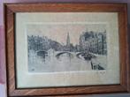 Gesigneerde pentekening uit 1918 Amsterdam, Ophalen of Verzenden