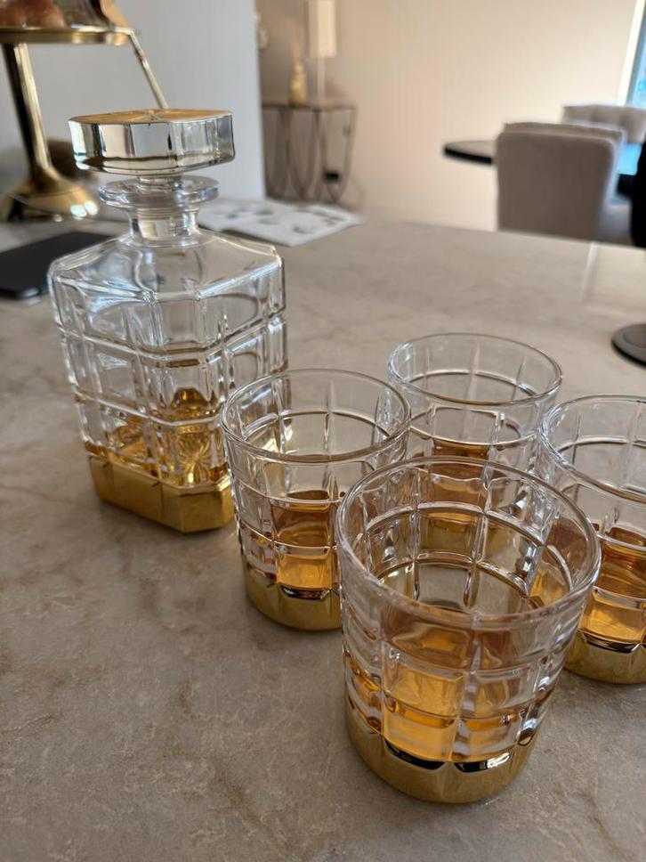 Karaf set J-Line - Prachtig!, Huis en Inrichting, Keuken | Servies, Nieuw, Glas of Glazen, Overige stijlen, Glas, Ophalen of Verzenden