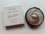 Antieke poederdoos, compact, Coty Paris, design R. Lalique, Ophalen of Verzenden, Gebruikt, Toebehoren, Gevuld