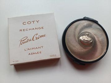 Antieke poederdoos, compact, Coty Paris, design R. Lalique beschikbaar voor biedingen