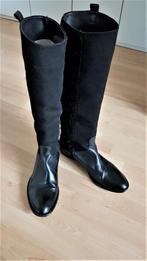 LAARZEN / ZWART-LEER OOK LEER GEVOERD MAAT 41, Kleding | Dames, Schoenen, Ophalen, Hoge laarzen, Zwart, BITTER