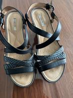 Mooie zwarte Geox Respira sandalen, maat 36, Ophalen of Verzenden, Zo goed als nieuw, Zwart, Sandalen of Muiltjes