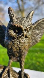 VLIEGENDE UIL / op marmeren voet / RANSUIL, Verzamelen, Ophalen of Verzenden, Nieuw, Vogel, Beeldje of Figuurtje