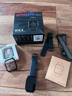 Amazfit GTS4 smartwatch, Zwart, Ophalen of Verzenden, Zo goed als nieuw, Amazfit te gebruiken met Zepp app