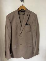 Beige herenpak met gilet – compleet 3-delig pak maat S/M, Kleding | Heren, Ophalen of Verzenden, Zo goed als nieuw, Beige