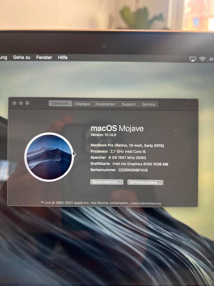 MacBook Pro 13" Retina (2015) - i5, 8GB RAM, Computers en Software, Apple Macbooks, Gebruikt, MacBook Pro, 13 inch, 2 tot 3 Ghz