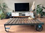 Oude industriële transportkar/ salontafel, Huis en Inrichting, Ophalen, Gebruikt, 100 tot 150 cm, 50 tot 100 cm