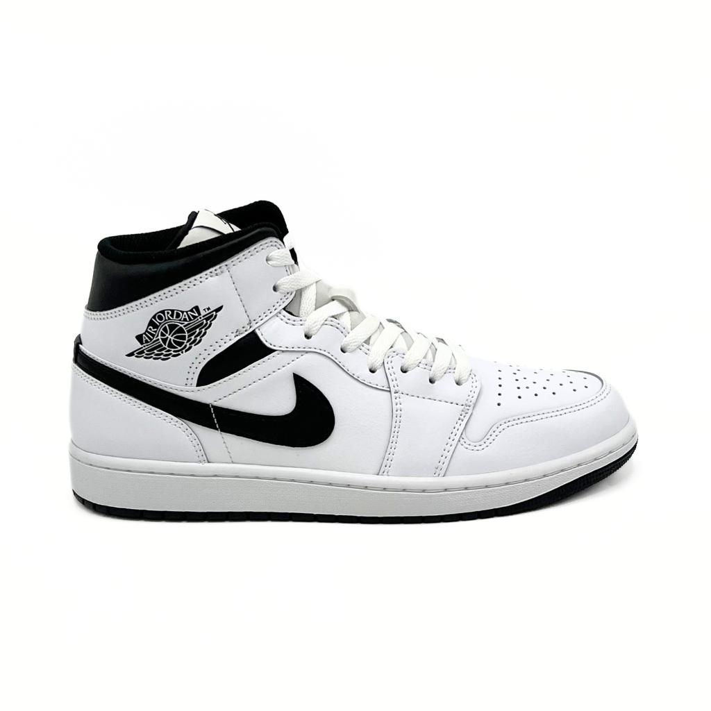 Air Jordan 1 Mid (Reverse Panda), Kleding | Heren, Schoenen, Wit, Nieuw, Ophalen of Verzenden, Sneakers of Gympen