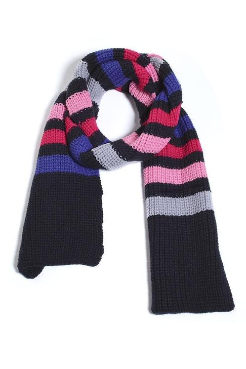 Esprit sjaal en muts met pompon zwart roos paars 140-146, Kinderen en Baby's, Kinderkleding | Mutsen, Sjaals en Handschoenen, Nieuw