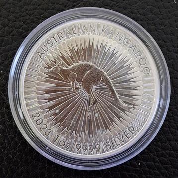 Zilveren Australian Kangaroo 2023 - 1 Troy Ounce beschikbaar voor biedingen