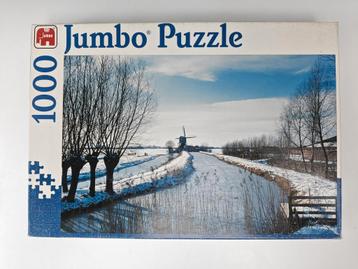 Jumbo Puzzel 1000 stukjes - Winterlandschap beschikbaar voor biedingen