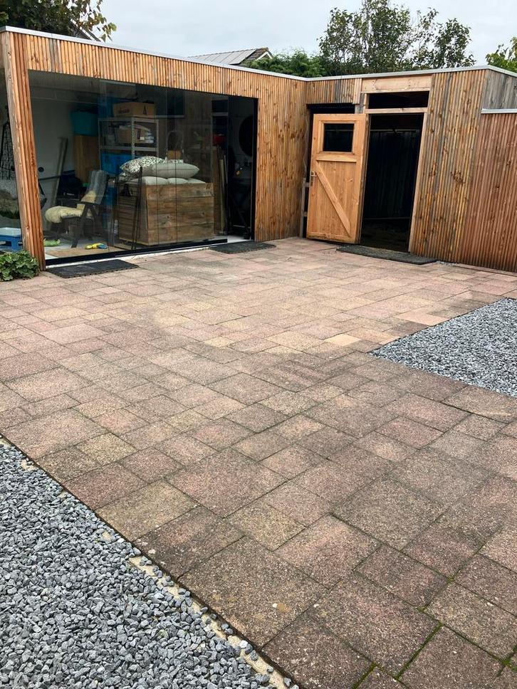 70m2 Terrastegels (7cm dik) - Gratis Afhalen!, Tuin en Terras, Tegels en Klinkers, Gebruikt, Terrastegels, Beton, 10 m² of meer