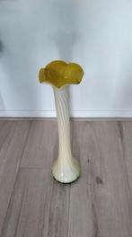 Vintage Funky Vazen, Minder dan 50 cm, Groen, Glas, Zo goed als nieuw