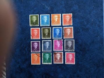 NL 1949-1951; serie KONINGIN JULIANA ''en face" beschikbaar voor biedingen