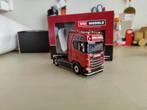 WSI Geelhoed Scania S Highline Rood, Ophalen of Verzenden, Zo goed als nieuw, Bus of Vrachtwagen, Wsi