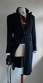 Pauw 4 cashmere wollen (tussen) mantel, Verzenden, Zwart, Maat 42/44 (L), Pauw