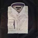 Heren overhemd lange mouw, shirt, Claude Vigo, XL, Ophalen of Verzenden, Zo goed als nieuw, Wit, Halswijdte 43/44 (XL)