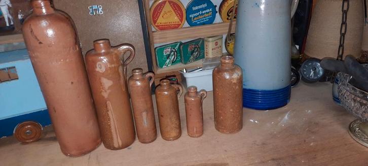 Oude kruiken steengoed hulskamp&zoon en lucas bols, Antiek en Kunst, Antiek | Keramiek en Aardewerk, Ophalen of Verzenden