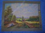 NIEUW, Voorbedrukt stramien Landschap 552. Verkoop ook DMC, Hobby en Vrije tijd, Borduren en Borduurmachines, Ophalen of Verzenden